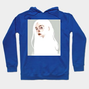 White Hair Hoodie